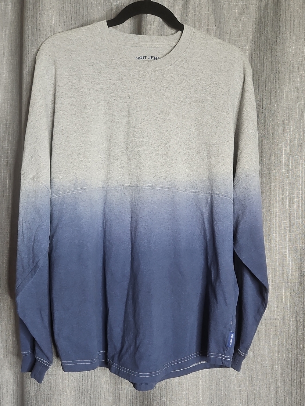 Explore Spirit  Graphic Dip-Dye  Sweatshirt - Gray & Navy Size Medium NWT